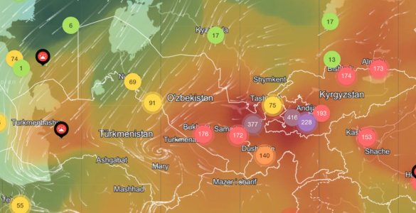 Ўзбекистонда энг ёмон ҳаво сифати қайд этилган ҳудуд аниқланди