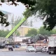 The statue of Vladimir Lenin, which has stood in the