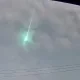 In the western part of Japan, an unusually bright fireball
