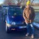 Eric Troestler, ein in London lebender Franzose, las in