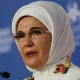 The wife of the President of the Republic of Turkey, Recep