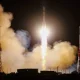 Vom Kosmodrom Baikonur ist die mit dem russischen