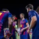 On Wednesday, Barcelona faced the Belgian club Brugge in