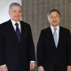 Ўзбекистон президенти Шавкат Мирзиёев Япония императори