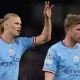 Manchester City's top scorer, Erling Haaland, shared