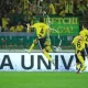 The match between Neftchi and Dinamo, part of the 22nd