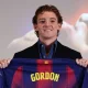 Talented English winger Anthony Gordon has officially