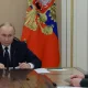 Russian President Vladimir Putin, during a regular meeting