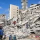 The Israeli army destroyed the Sussi building in Gaza.