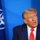 Президент США Дональд Трамп на закрытой встрече с лидерами