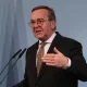 Le ministre allemand de la Défense, Boris Pistorius, a