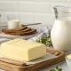 Real butter is a product made from fatty cream. It is rich