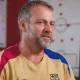 Barcelona's head coach, Hans-Dieter Flick, who is