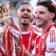 Arsenal-Mittelfeldspieler Declan Rice sprach vor dem