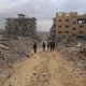 In northern Gaza, an Israeli tank hit a bus, killing 11