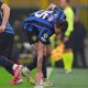 Inter defender Francesco Acerbi was injured during the