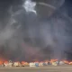A large fire broke out at Hazrat Shahjalal International