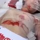 Фото: Видеодан кадр Япониядаги «Гўшт фестивали»да бир