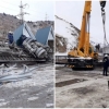 «Qamchiq» dovonida yuk mashinasi ag‘darilib ketdi