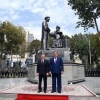 Душанбеда Алишер Навоий ва Абдураҳмон Жомий ҳайкали очилди (фото)