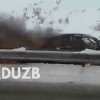 Qamchiq dovonida Lacetti avtomashinasi yonib ketdi (video)