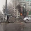 Toshkent shahrining Yunusobod tumanida svetofor yonib ketdi