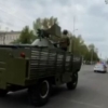Toshkent ko‘chalari bo‘ylab «qo‘shiq kuylayotgan» BTR (video)