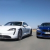 BMW М8 ва Porsche Taycan пойга трассасида дуэль уюштирди (видео)