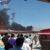 Qo‘yliqdagi qurilish bozori yaqinida yong‘in yuz berdi (video)