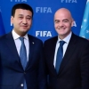 ФИФА президенти Жанни Инфантино Умид Аҳмаджоновни табриклади