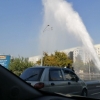 Toshkent markazida suv quvuri «portladi» (video)