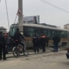 Foto: Samarqandda relsga ilk tramvay qo‘yildi