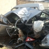 Андижонда ухлаб қолган Mercedes ҳайдовчиси симёғочга урилди