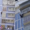 Хитойлик «ўргимчак-одам» бешинчи қаватда осилиб қолган болани қутқарди (видео)