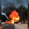 Filippinda 50 ta gaz ballonlari boʻlgan motoroller yonib ketdi (video)