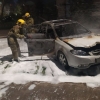 Toshkentda to‘xtab turgan Lacetti yonib ketdi (foto)