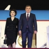 Shavkat Mirziyoyev rafiqasi bilan Qirg‘izistonga yetib bordi