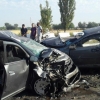 Chinozda Cobalt va Lacetti avtomashinalari to‘qnashdi (video)