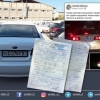 Камераларни чалғитиш учун машинаси давлат рақамини бўяган ҳайдовчига чора кўрилди
