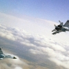 Россия қирувчи самолёти АҚШ бомбардимончисини тўхтатиб қолди (видео)