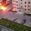 Фарғонада «Жентра» автомобили ёқиб юборилди (видео)