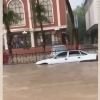 Toshkentda kuchli jala tufayli mashinalar suv ostida qoldi (video)