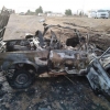 Surxondaryoda “Vaz-2107” avtomashinasi portlab ketdi (foto)