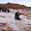 Saudiya Arabistonida qor yog‘di (foto)