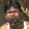 32 yoshli hind ogʻzini asalarilar bilan toʻldirdi (video)