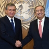 Shavkat Mirziyoyev BMT Bosh kotibi bilan uchrashdi