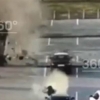 Havoda uchta saltoni amalga oshirgan taksi aeroport stoyankasiga kelib «qo‘ndi» (video)