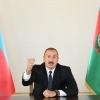 Илҳом Алиев «озод қилинган ҳудудларда» Озарбойжон байроқлари кўтарилганини айтди
