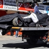 Alonsoning avariyasi sabab Barselonadagi “Formula-1” sinov poygalarining tonggi qismi to‘xtatildi