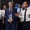 Финалдан сўнг Франция президенти Хорватия терма жамоаси кийиниш хонасига кирди (ФОТО)